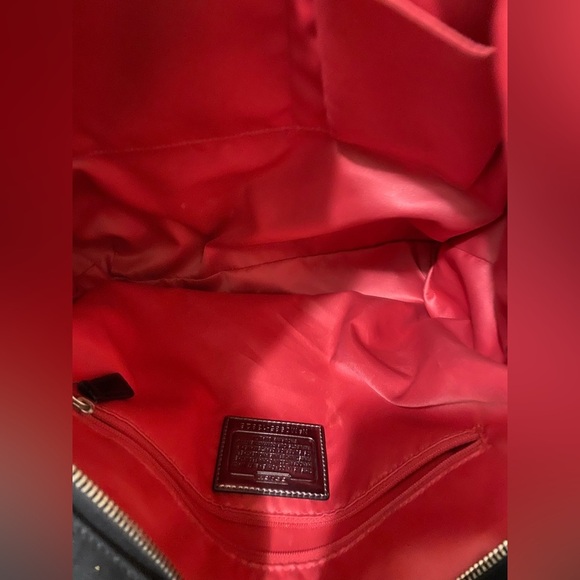 *EUC* Y2K Coach Poppy Op Art Glam Tote Bag - Picture 6 of 9